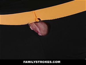 FamilyStrokes - steaming Step-Mom romped After workout