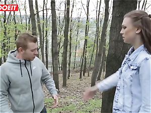 LETSDOEIT - steaming nubile Gets disciplined For peeing Outside
